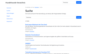 Suchergebnisse mit Kategorie je Treffer